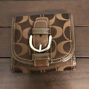 Coach brown wallet